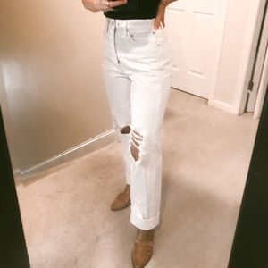 AGOLDE 90’s Mid Rise Loose Fit Distressed Jeans